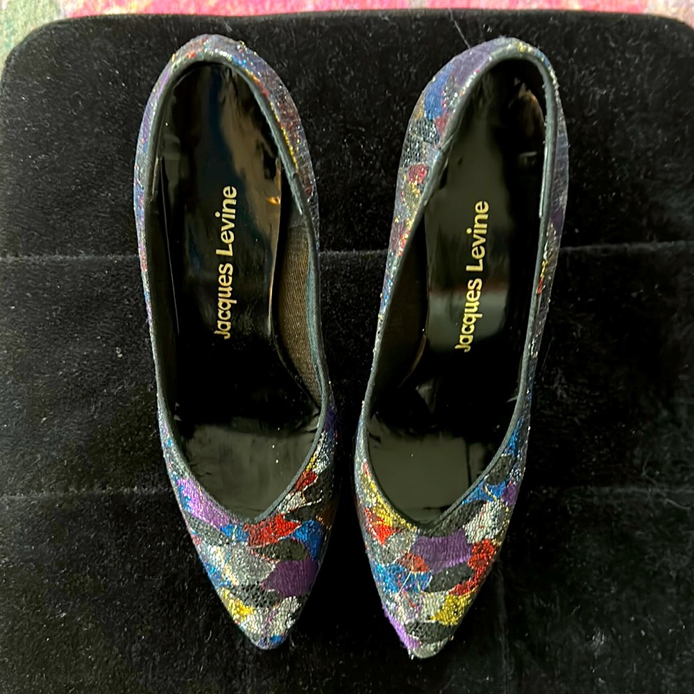 Vintage Metallic heels